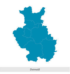 Map Of Detmold Is A Region In North