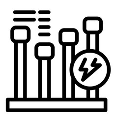 Graph Energy Icon Outline Training Digital