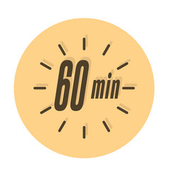 60 Minutes Timer Clock Or Stopwatch Icon