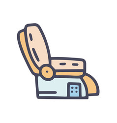 Massage Chair Color Doodle Simple Icon