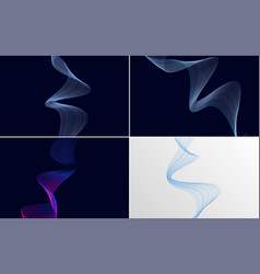 Wave Curve Abstract Backgrounds For A