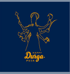 Shubh Navratri Festival Durga Pooja Event Card