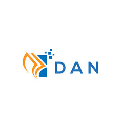 Dan Credit Repair Accounting Logo Design On White