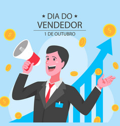 Flat Dia Vendedor