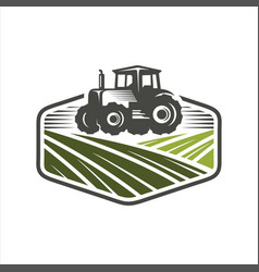 Tractor Agriculture Logo Design Template