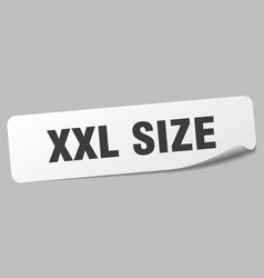 Xxl Size Sticker Label