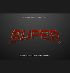 3d Text Effect Template Superhero Editable