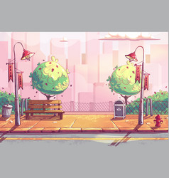 Background Bus Stop In Park