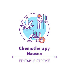 Chemotherapy Nausea Concept Icon