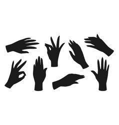 Female Hand Gesture Silhouette