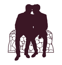 Gay Couple Romance Silhouette