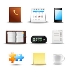 Realistic Time Management Icons