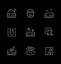 Set Line Icons Of Skin Care