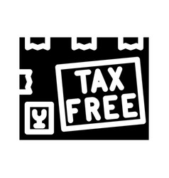 Tax Exemption Glyph Icon