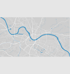 River Map Elbe Dresden City Germany