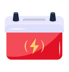 Car Battery Flat Icon Is Up For Premium Use