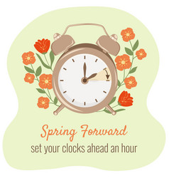 Daylight Saving Time Begins Concept Spring