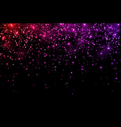 Red Purple Holiday Falling Glitter Confetti