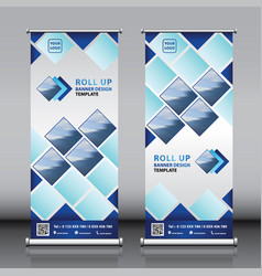 Roll Up Vertical Business Banner Design Template