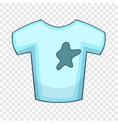 Stains On T-shirt Icon Cartoon Style