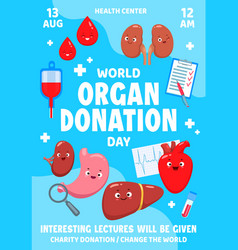 World Body Organ Donation Day Poster Or Flyer