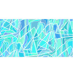 Blue Stained Glass Pattern With Doodle