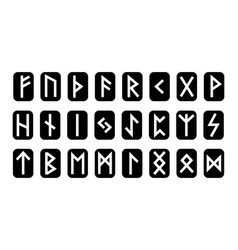 Runes Set Rune Alphabet Futhark Writing Ancient