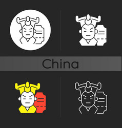 Chinese Opera Dark Theme Icon