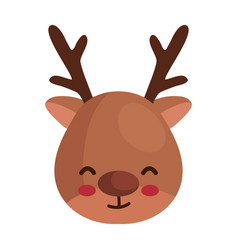 Cute Reindeer Animal Head