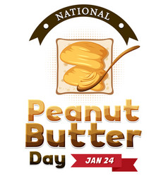 National Peanut Butter Day Banner Design