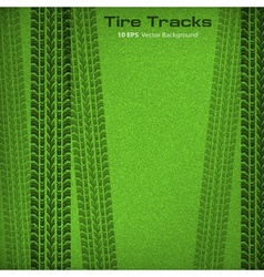 Tire Tracks On Green