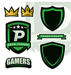 Letter P Esports Gamers Logo Template Creator