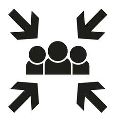 People Evacuation Icon Simple Fire Label