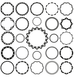 Collection Of Round Decorative Border Frames