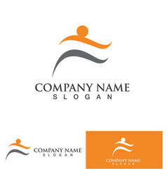 Human Character Logo Sign