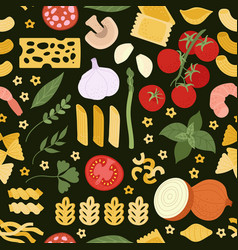 Italian Pasta Pattern Gourmet Cooking