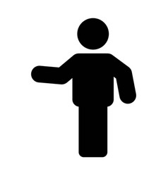 Professor Icon Male Symbol With Open Hands