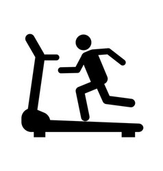 Cross Trainer Machine Icon On White Background