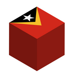 Cube Flag Of East Timor