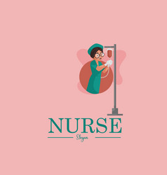 Nurse Mascot Logo Template