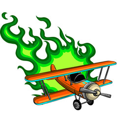 Of Burning Airplane Design Art