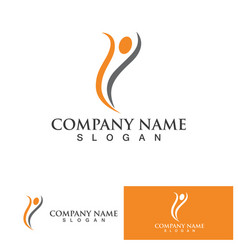 Human Character Logo Sign