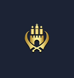 Castle Sword Emperor Gold Logo