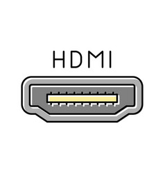 Hdmi Port Color Icon