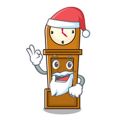 Santa Grandfather Clock Mascot Cartoon