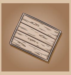 Decorative Old Wooden Rustic Tray Doodle Banner