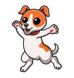 Cute Jack Russel Dog Cartoon