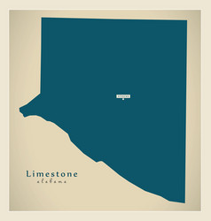 Modern Map - Limestone Alabama County Usa