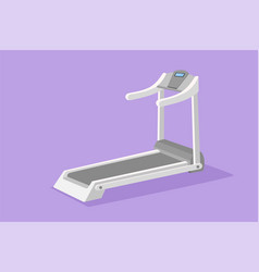 Cartoon Flat Style Drawing Professional Treadmill