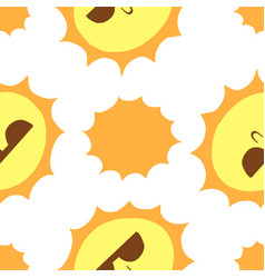 Funny Sun With Sunglasses Pattern In Cartoon Flat